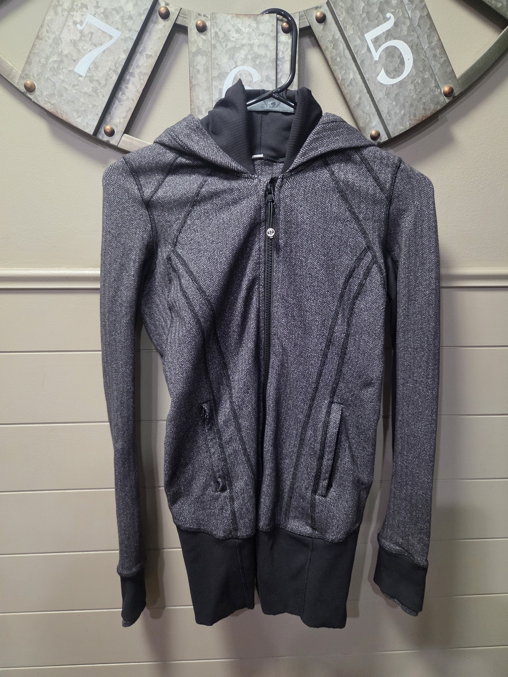 Vintage Lululemon Scuba Hooded Zip Jacket - Gray